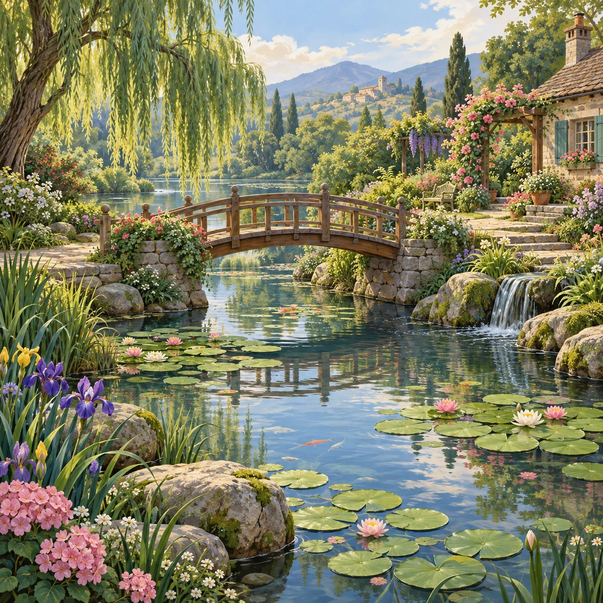 연못의 하루 원본 그림