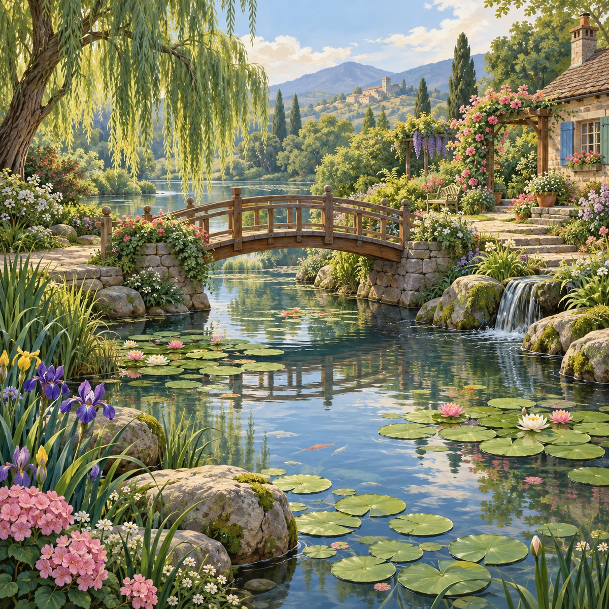 연못의 하루 다른 그림